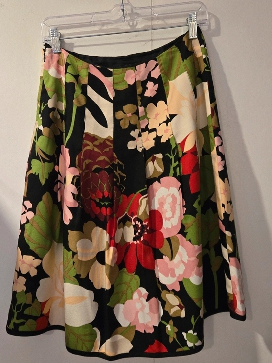 Talbots Dresses & Skirts - Vintage Talbots,Floral A-Line Skirt in Black, Pink & Green